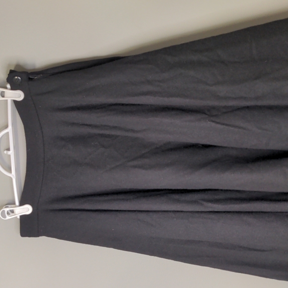 Lanvin Paris Vintage Wool Black Skirt Size 44 M - Picture 2 of 9